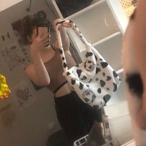 Mini cow print tote .. (SUPER soft)
